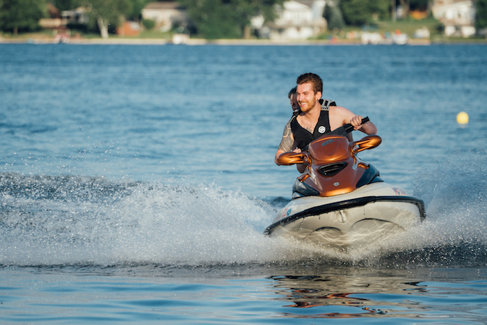 Jet skier on Indian Lake