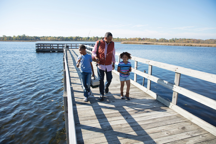 Fishing with family