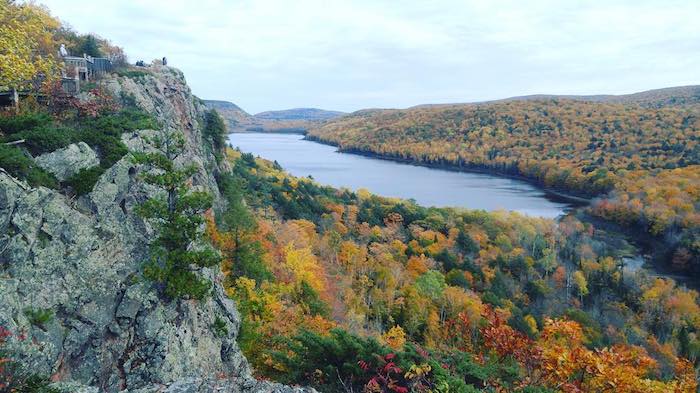 Lake of the Clouds inside Porcupine Mountains Wilderness State Park