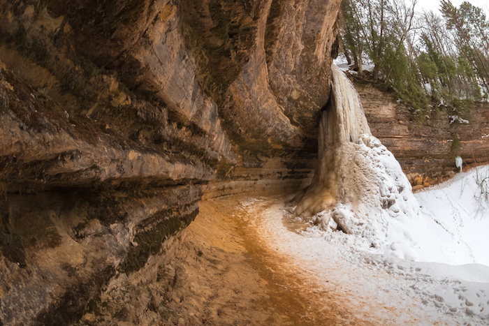 Munising Falls in Winter