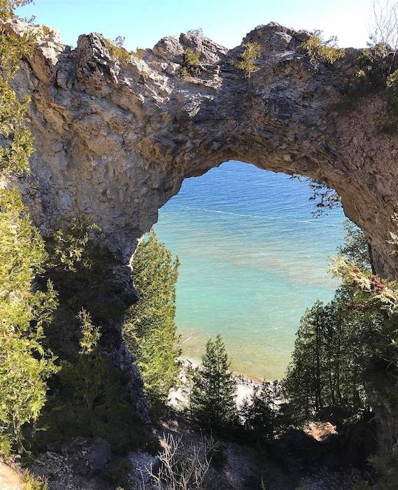 Arch Rock on Mackinac Island