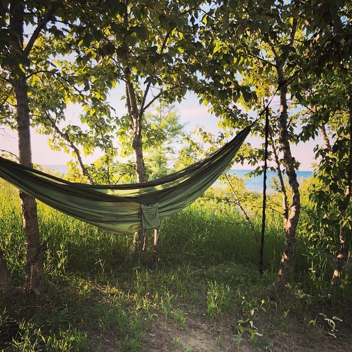 Hammocking in Wilderness State Park