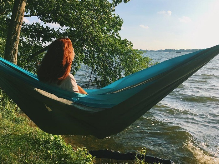 Hammocking in Yankee Springs Recreation Area