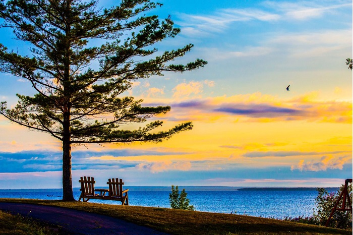 Sunrise over Lake Huron