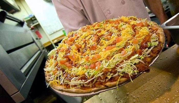 Tostada Pizza from Ambassador Restaurant