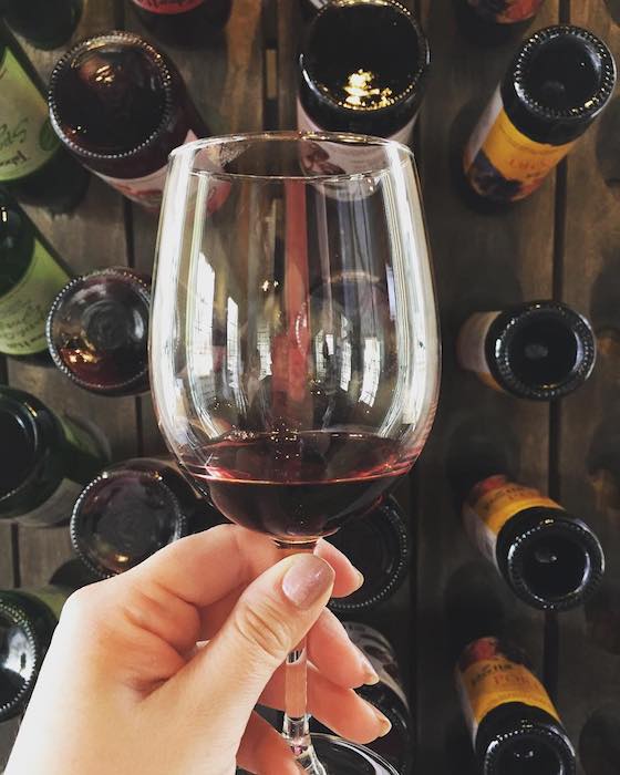 Wine tasting at Tabor Hill