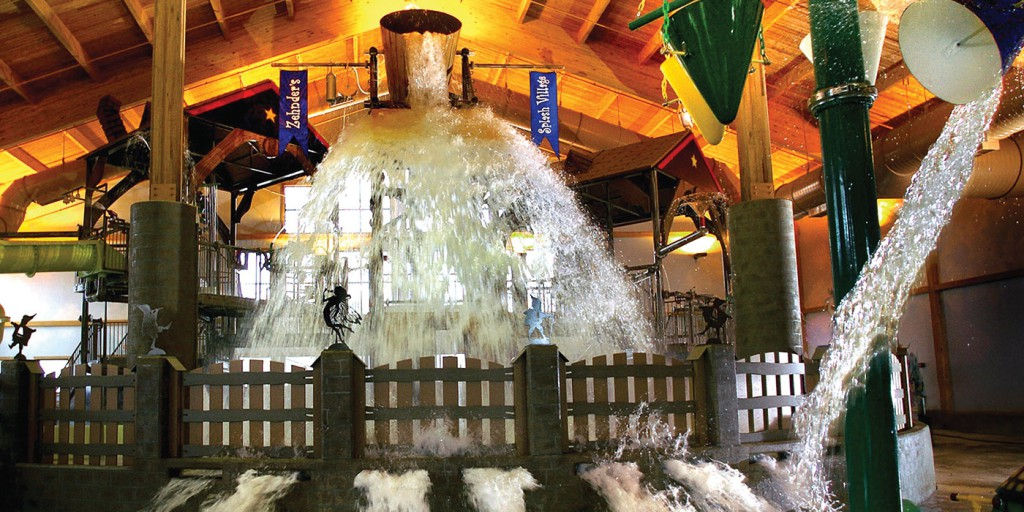 zehnder's dumping bucket at splash village