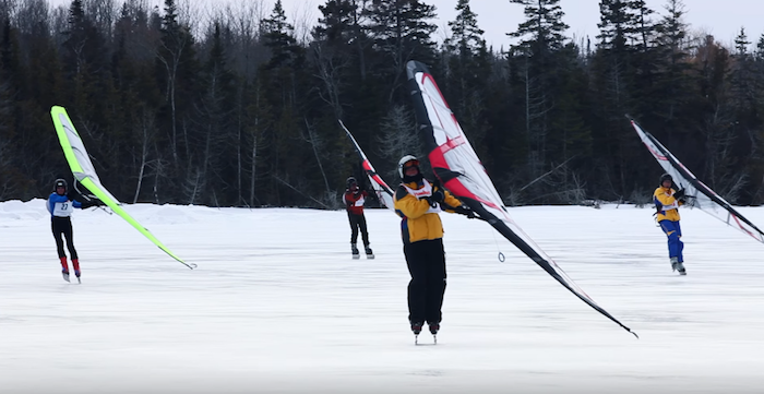 Ice Sailing in St. Ignace