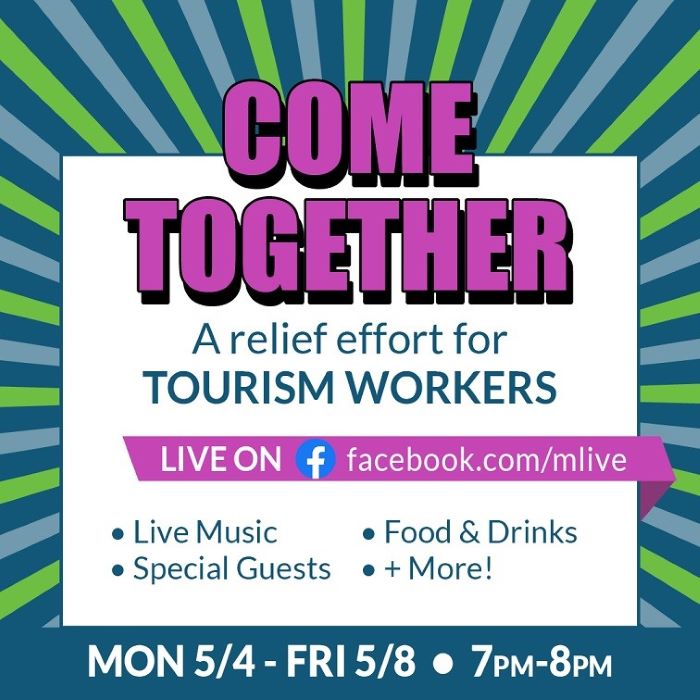 Graphic Design with event information for "Come Together"