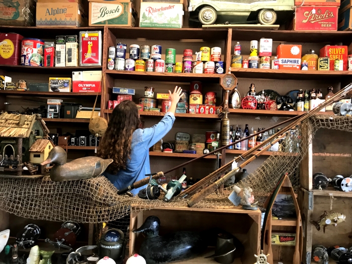 Orange Cat Antiques counter