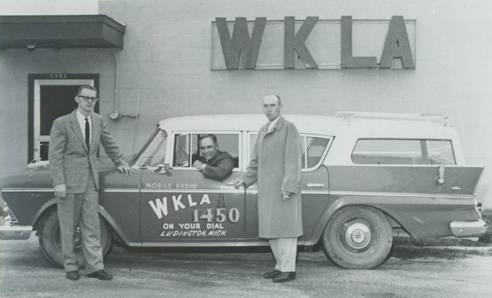 Ray Plank, founder and owner of WKLA, sitting in an car.