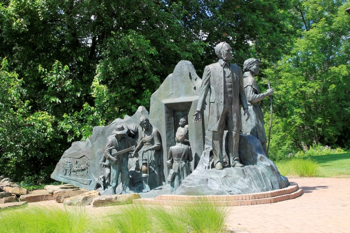 The Underground Railroad Monument in Battle Creek.