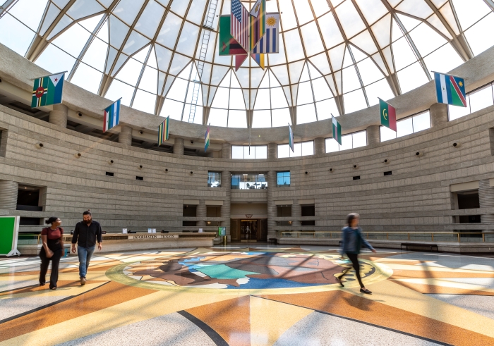 The Ford Freedom Rotunda at the Charles H. Wright Museum of African American History.